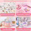 Cute girly notebook stickers DIY decorative stickers stationery materials creative diary styles random