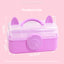 Three-layer storage box tool box cat shape thick material durable multi-function
