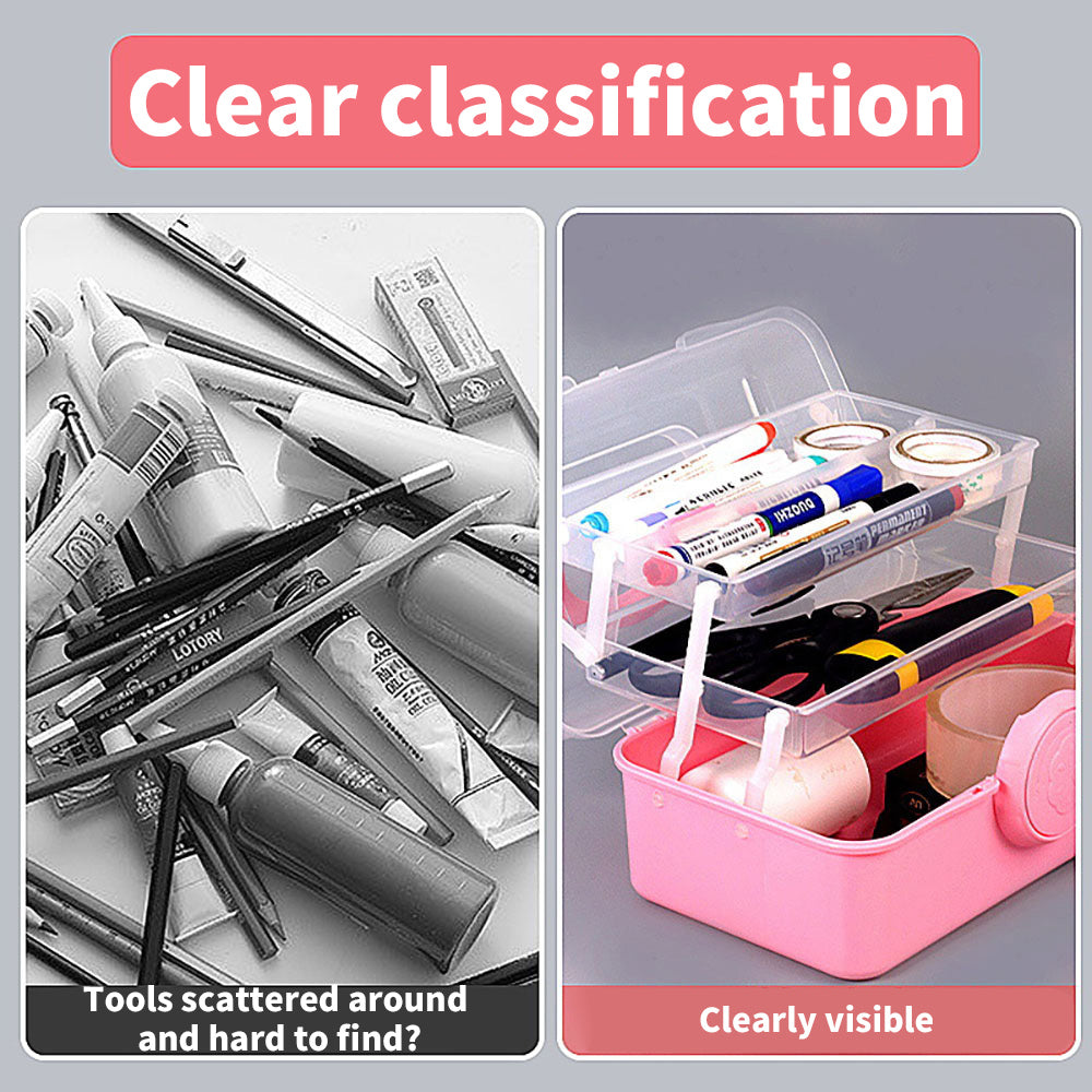 Three-layer storage box tool box cat shape thick material durable multi-function