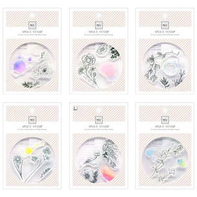 Retro Floral PVC Silicone Stamps - Creative DIY Crystal Seals