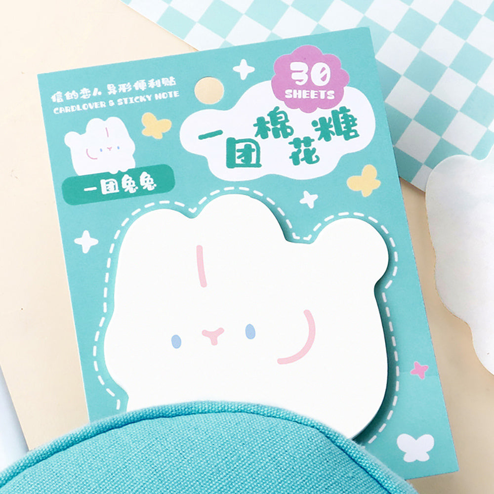 Marshmallow Cartoon Sticky Notes - Cute & Portable Notepads