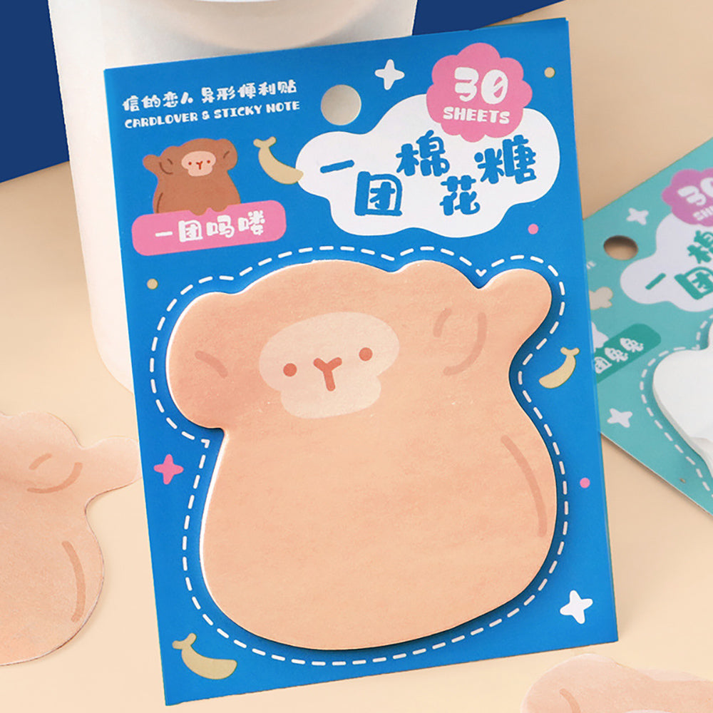Marshmallow Cartoon Sticky Notes - Cute & Portable Notepads