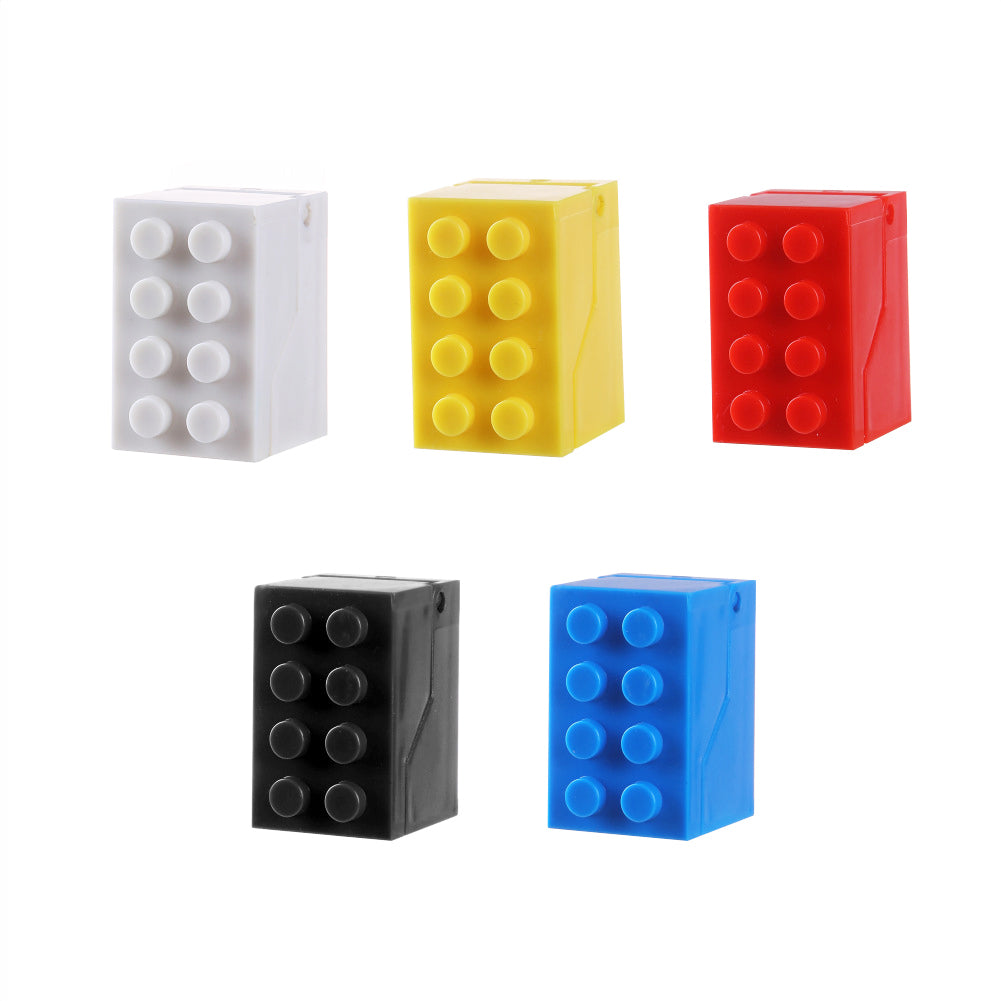 Non-Mark Adhesive Building Block Toothbrush Holder