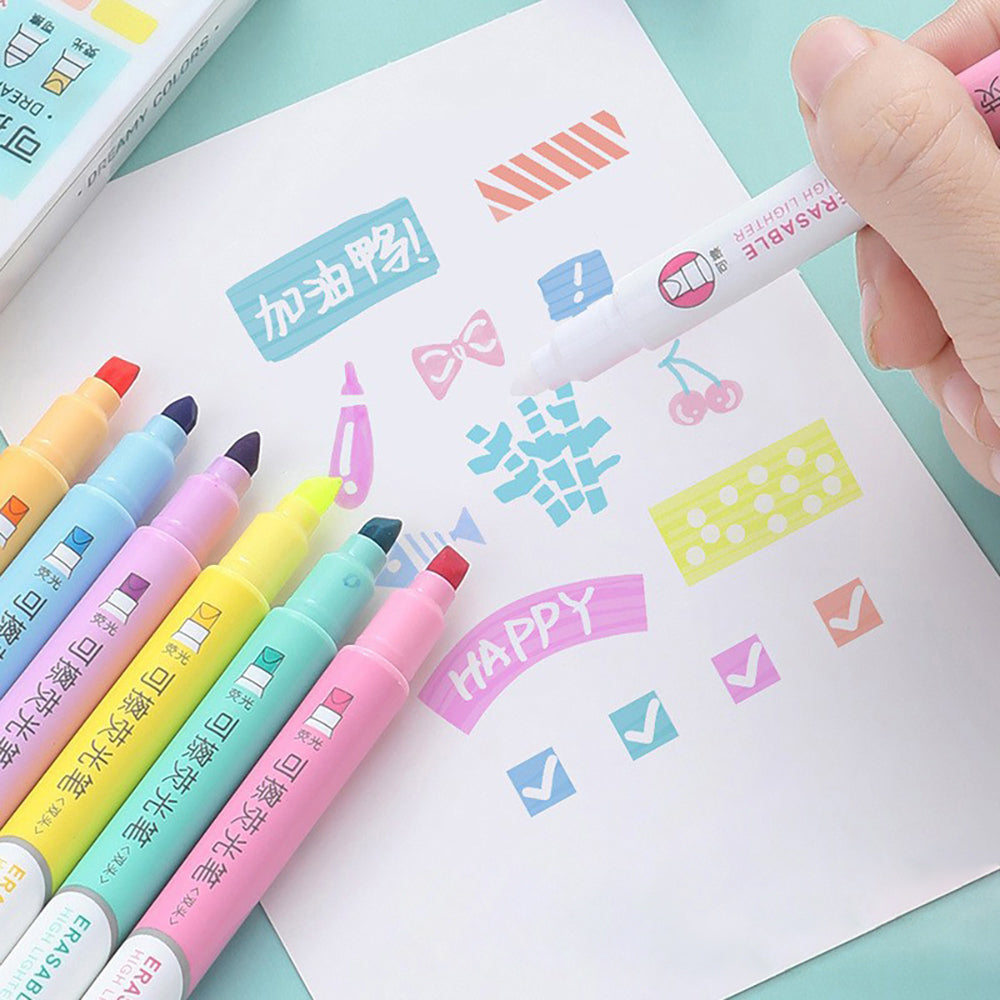 Erasable Soft-Color Note Pens: Perfect for Flawless Notes & Edits