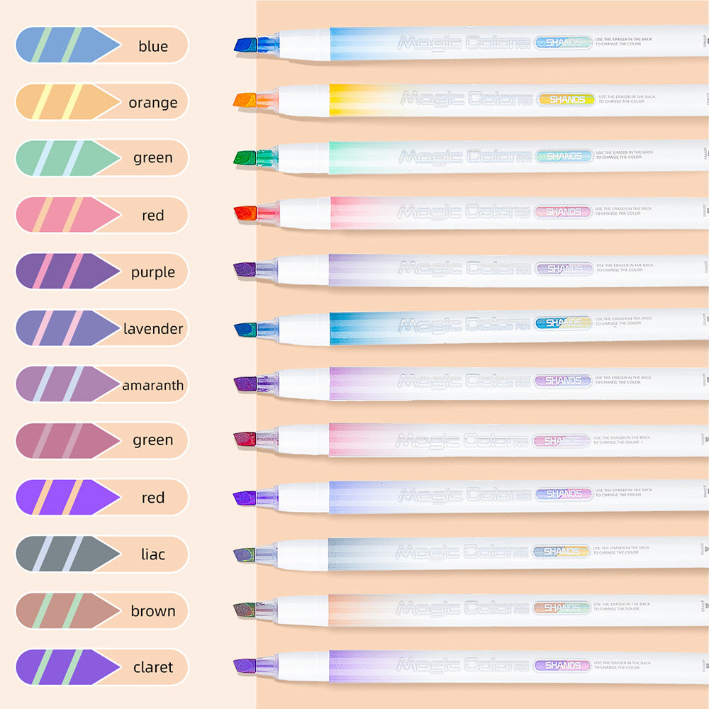 Erasable Macaron Magic Pens - 6 Vivid Colors for Creative Writing