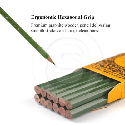 قلم رصاص Tombow Nostalgic 8900 رسم رسم قلم رصاص 6 محور زاوية 1