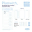 Rosy Posy Plan-plan clock-in device study plan table self-discipline artifact Plan With clock-in board plan table