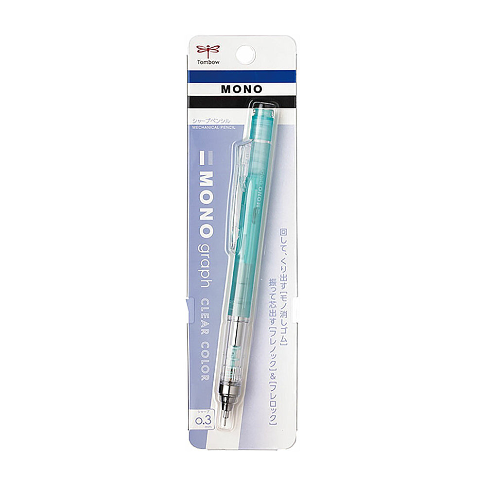 Tombow MONO graph 0.5MM transparent rod automatic pencil mechanical pencil lemon yellow pink DPA-138 - CHL-STORE 