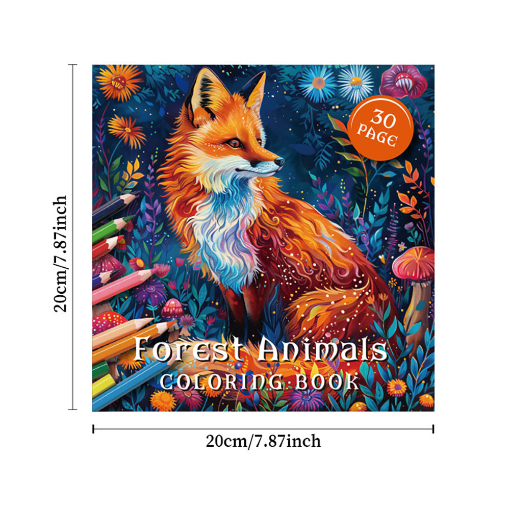 Forest Animals & Garden Fairy Coloring Book – 30 Exquisite Designs for Stress Relief & Creative Joy