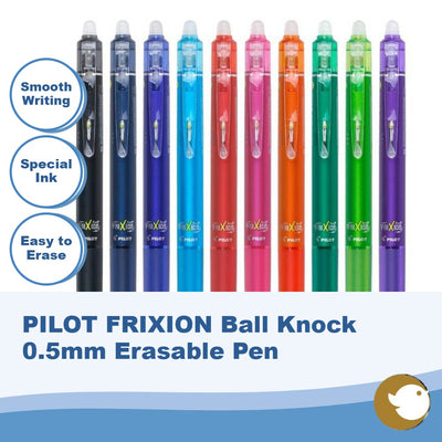 PILOT Knock Erasable Pen 0.5mm - CHL-STORE