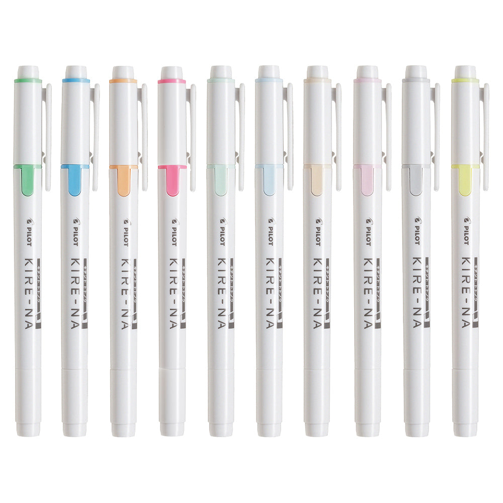 Pilot Kire-na dual-head highlighter SKIW-1 Fast Dry Stable Not easy to accumulate ink Clean lines