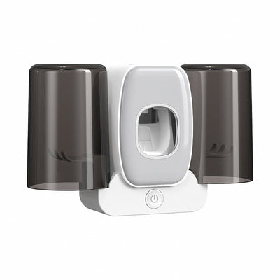 UV Sterilization Toothbrush Holder | Wall-Mounted, Punch-Free | Toothpaste Dispenser & Long Battery Life