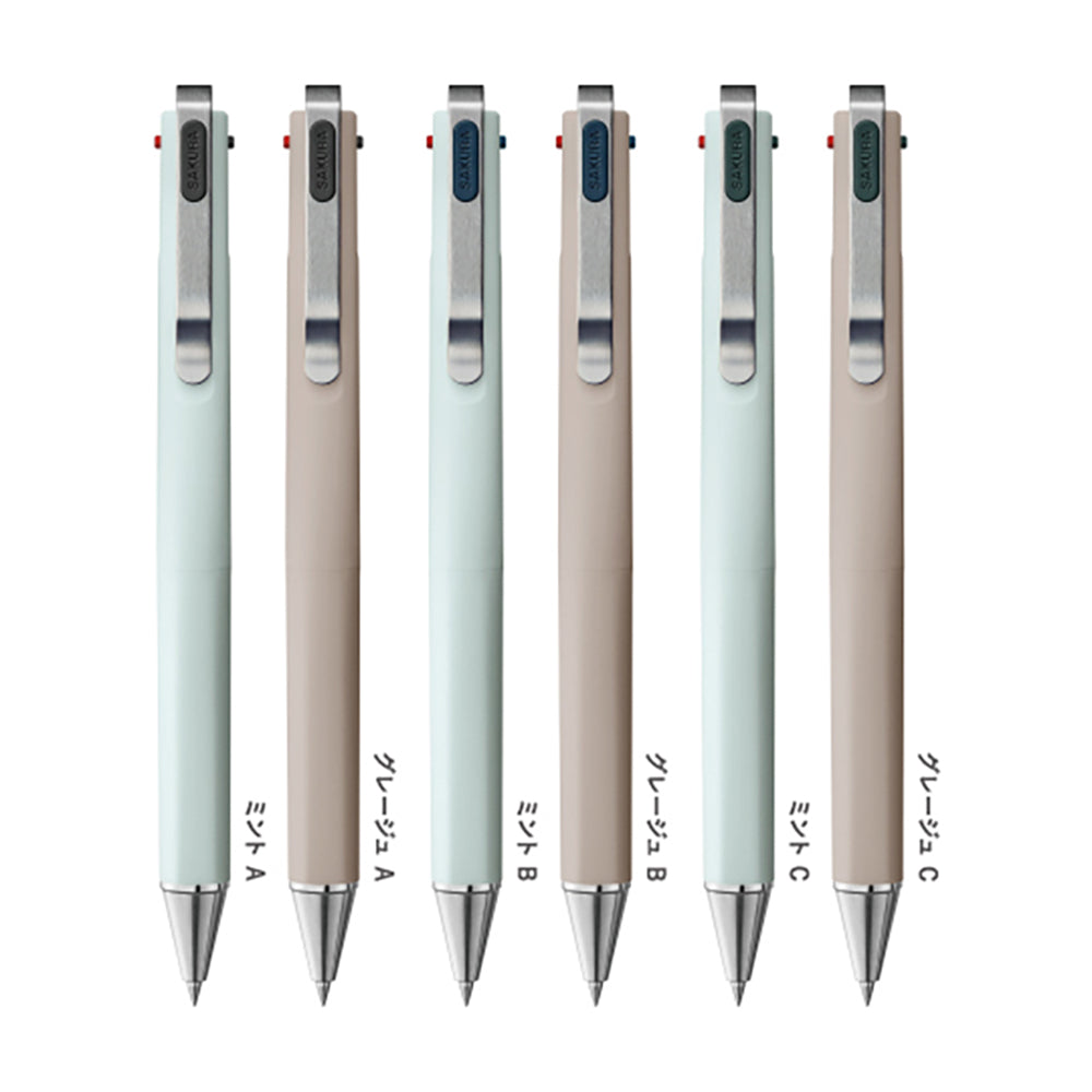 Sakura GBR20 Ballsign ID 0.4mm 0.5mm Gel Pen Ballpoint Pen Vintage Dark Ink Red Dot Design - CHL-STORE 