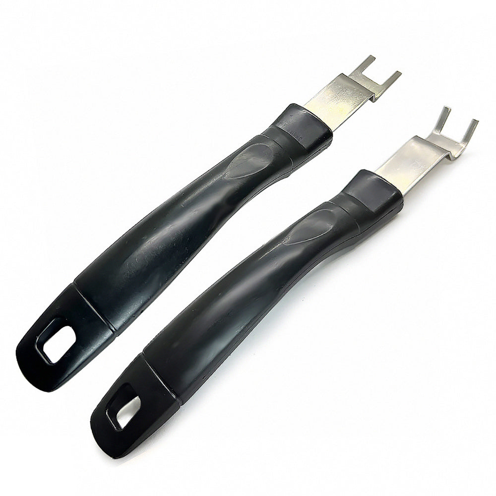 Stainless Steel BBQ Grill Pan Lifter - Safe, Durable & Ergonomic