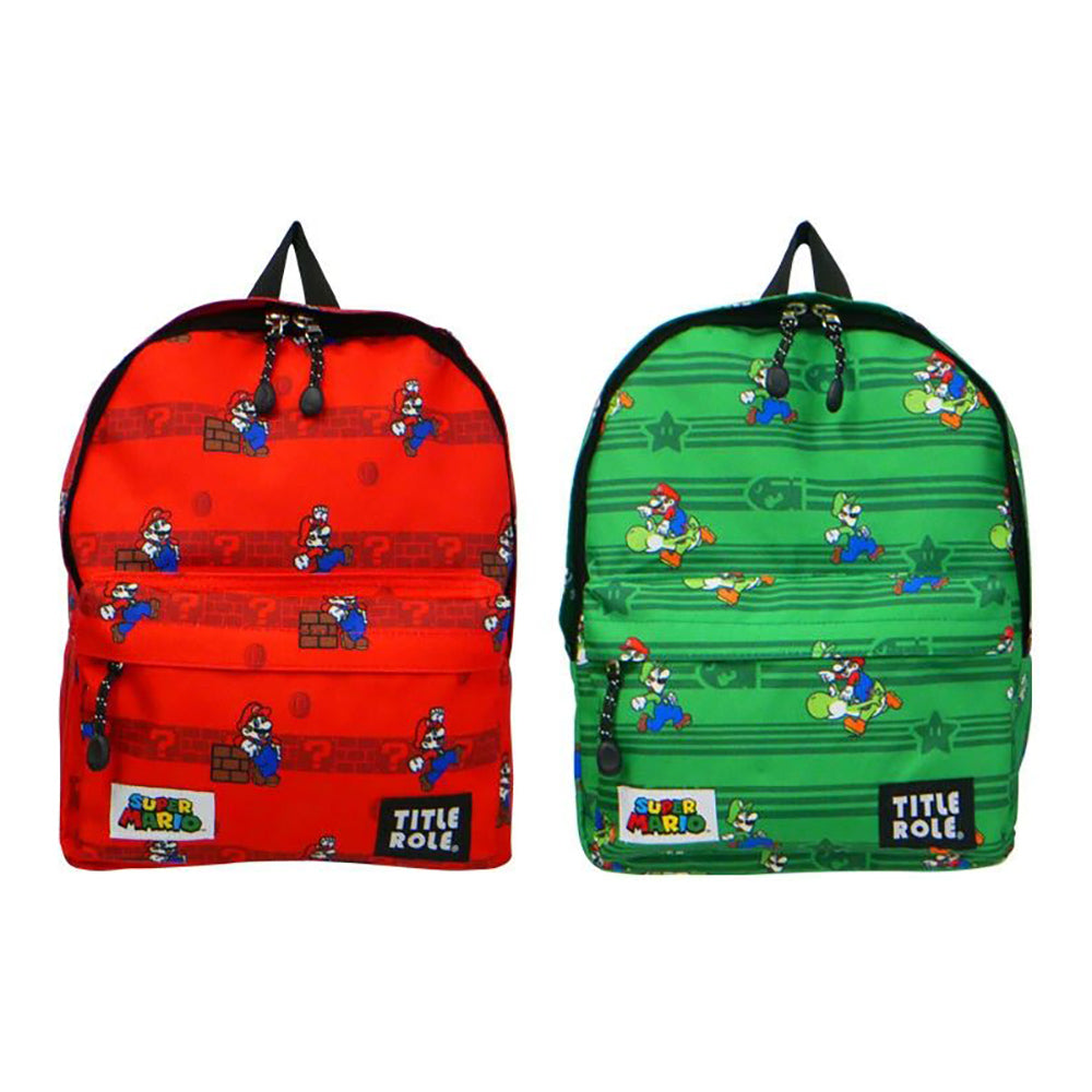 Mario Kids' Large-Capacity Water-Repellent School Backpack