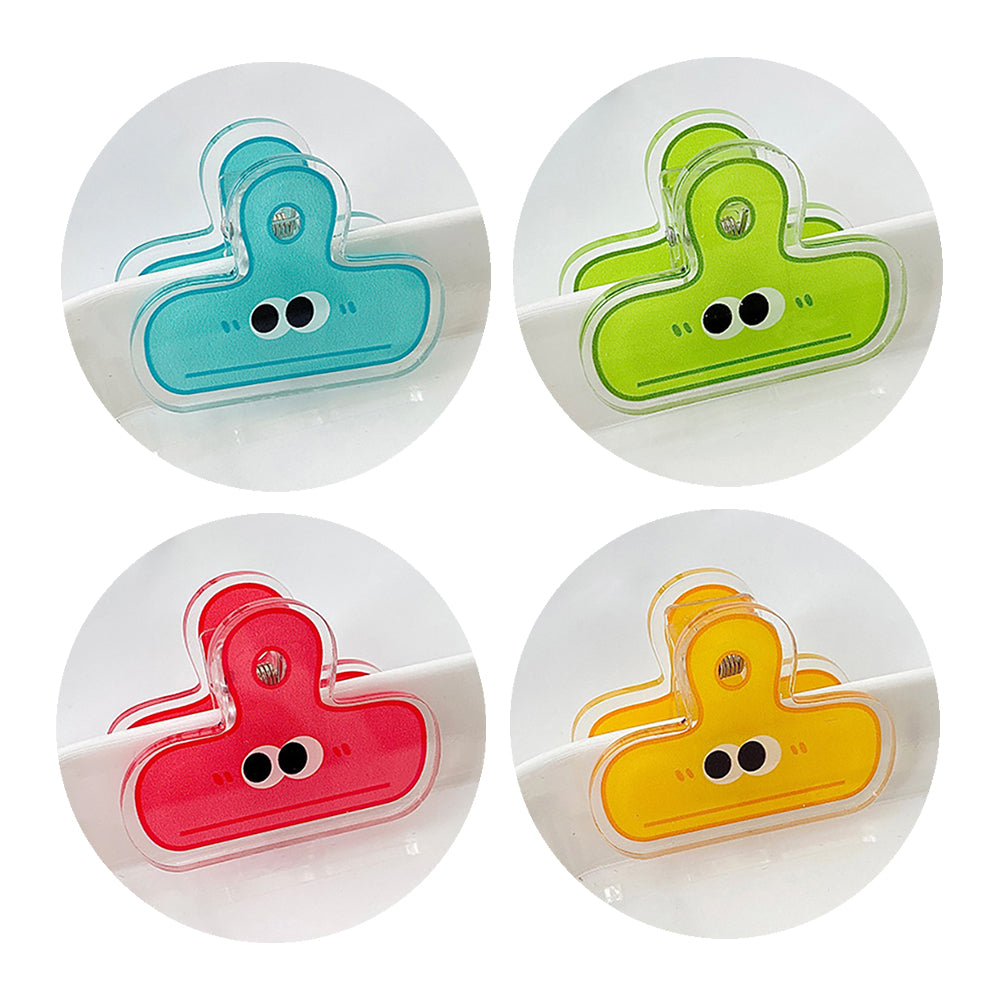 Big Eyes Acrylic Folder: Cute, Durable Cartoon Desk Organizer