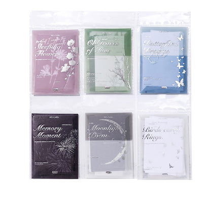 MO•CARD Mixed material retro material package Huajian fog series ins small fresh decorative stickers material stickers