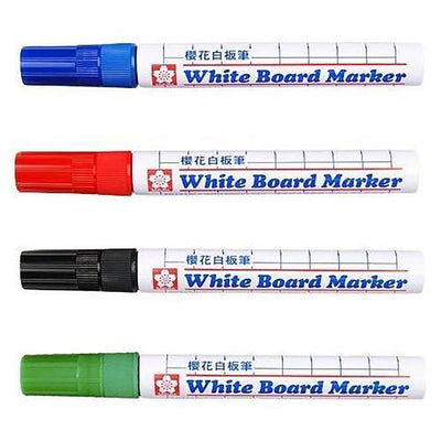 SAKURA XLWBK Whiteboard Pen Black Blue Green Red Japanese Stationery