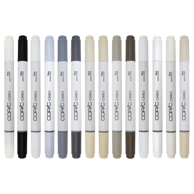 COPIC CIAO double-ended marker pen, alcohol marker pen, rich colors, less ink usage, fine tip, medium oblique square tip, soft and slim