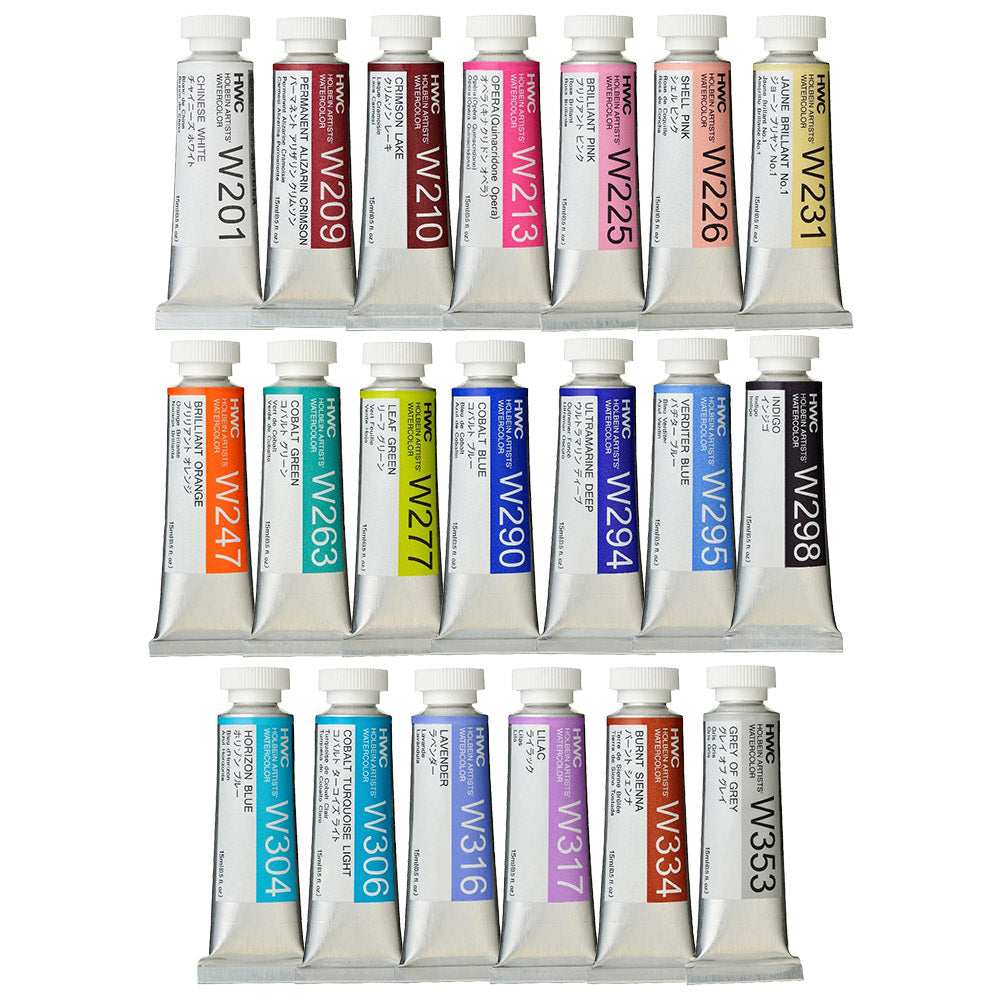 Holbein Transparent Watercolor Paint Lightfast Not Easy to Fade High Transparency Professional Grade Artist Fine Art