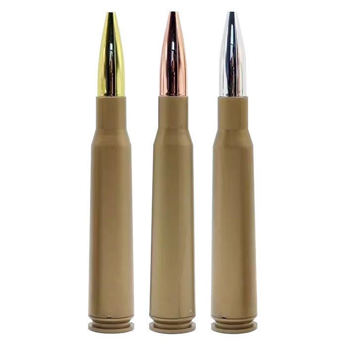 Bullet-Style Gel Pen – 1.0mm Twist Ballpoint, Metallic Finish, Realistic Design