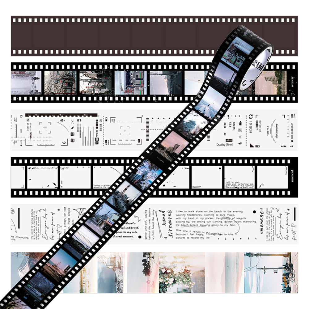 Mo·card Literary Film Series PET Tape Retro Film Transparent Handbag Decorative Sticker