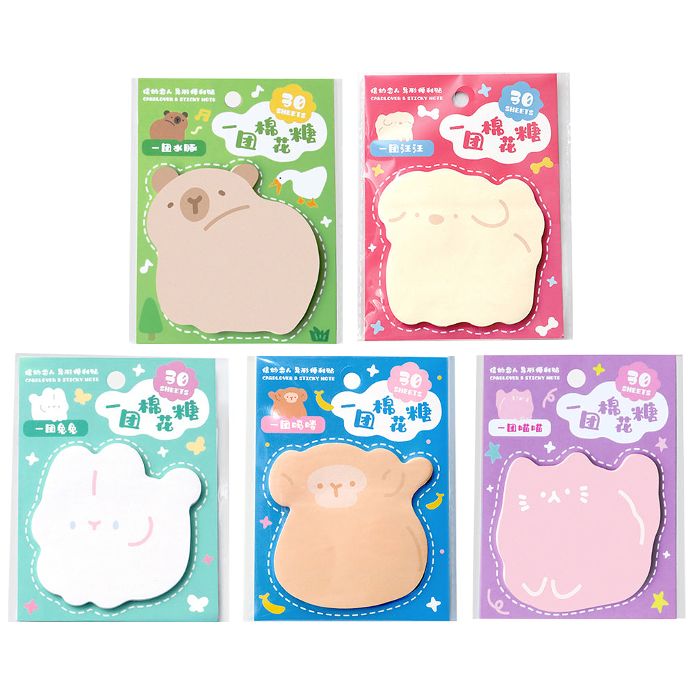 Marshmallow Cartoon Sticky Notes - Cute & Portable Notepads