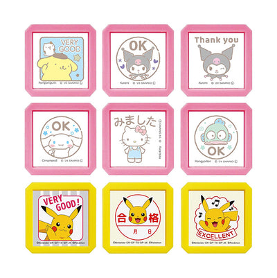 Sanrio × Pokémon × Kodomo no Kao Stamp Series