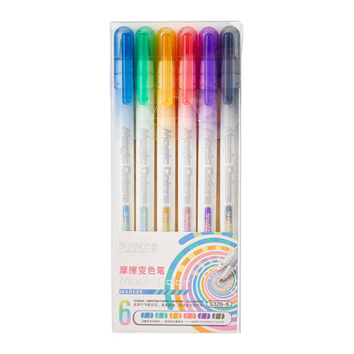 Erasable Macaron Magic Pens - 6 Vivid Colors for Creative Writing