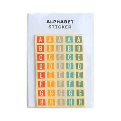 Korea Merry Morning Colored Translucent Decorative Stickers Letter Style Handbook Stickers Handbook Decoration Materials Expressions 4 Pieces