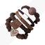 Korean Cozy Autumn Hair Tie Set - Plush, Knitted & Durable