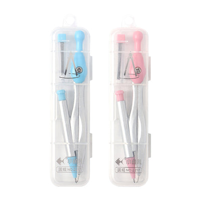 Minimalist Compass Set – Blue / Pink | Durable, Easy to Use, Perfect for Students & Designers