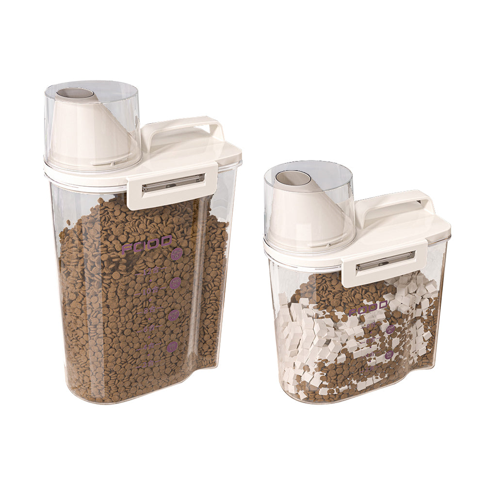 Large Capacity Pet Feed Storage Tank - Sealed, Transparent, Easy Clean