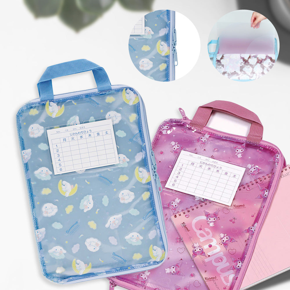 A4 Princess School Zipper Bag – Student Document Organizer