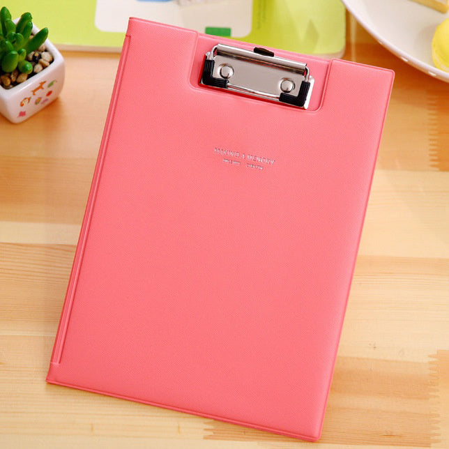 Folder Archive Document Label Candy Color A5 A4 Backing Holder Metal Storage Student Office School Stationery NP-070042 NP-070043 - CHL-STORE 
