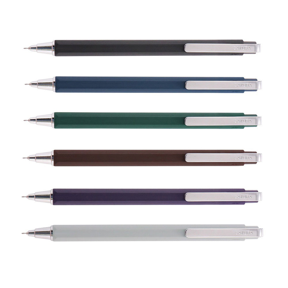 Sakura GBR20 Ballsign ID 0.4mm 0.5mm Gel Pen Ballpoint Pen Vintage Dark Ink Red Dot Design - CHL-STORE 