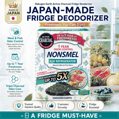 Hakugen Earth Japan-made odor-free refrigerator deodorizer deodorization activated carbon refrigeration odor elimination refrigerator deodorizer