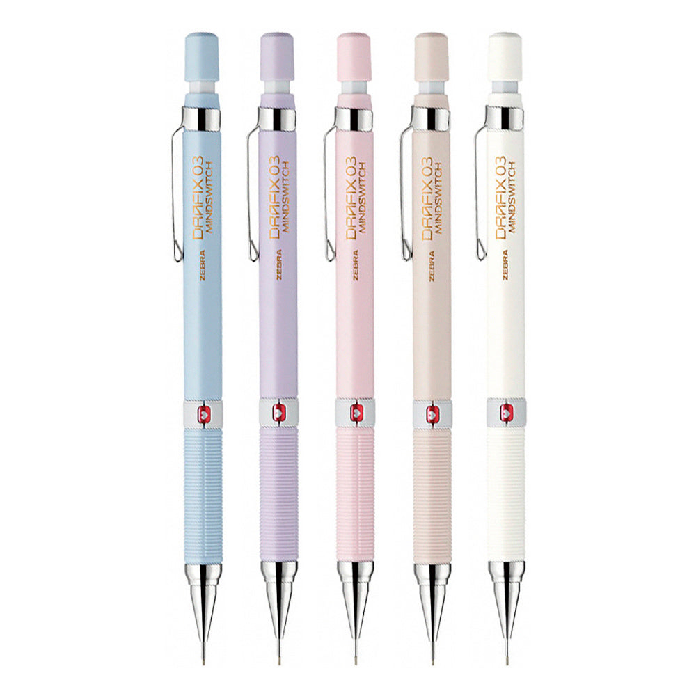 ZEBRA DRAFIX MINDSWITCH 0.3 / 0.5 mm shaft 8 patterns, mood-changing mechanical pencil