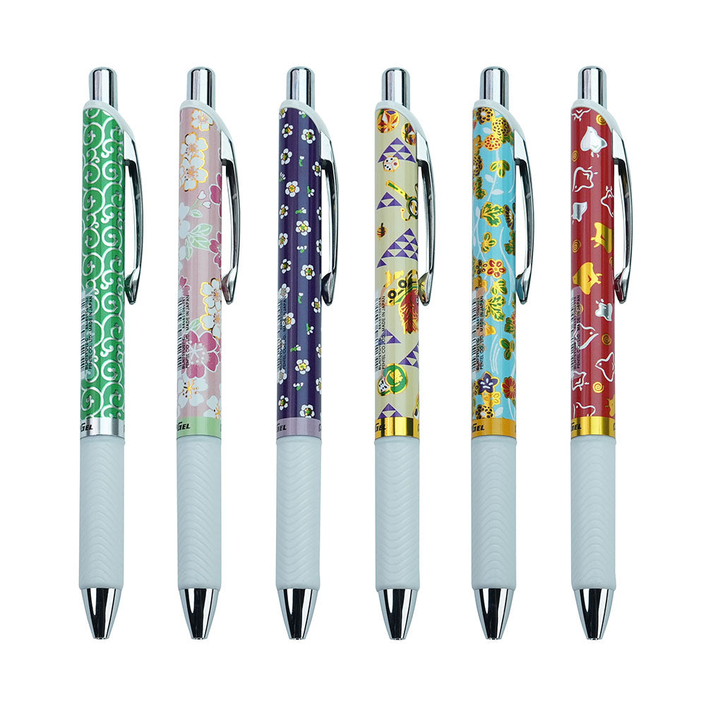 PENTEL Energel Yuzen 2: Vibrant Eco-Friendly Gel Pen with Japanese Art Design