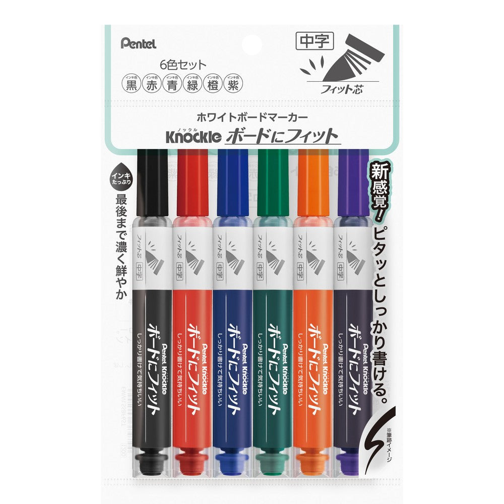 (Pre-Order) PENTEL Fits knockle Board (Fit Core/ Medium Character) 2.3mm~4.5mm whiteboard marker EMWL5SBF EMWL5SBF6ST