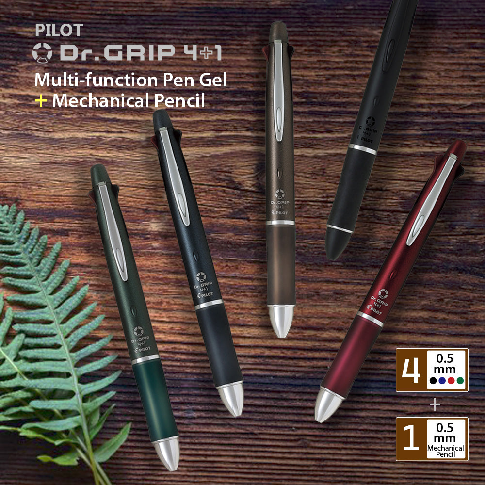 PILOT Dr.GRIP multifunctional pen 4+1 0.5MM light oil pen 0.3MM automatic pen BKHDF1SEF
