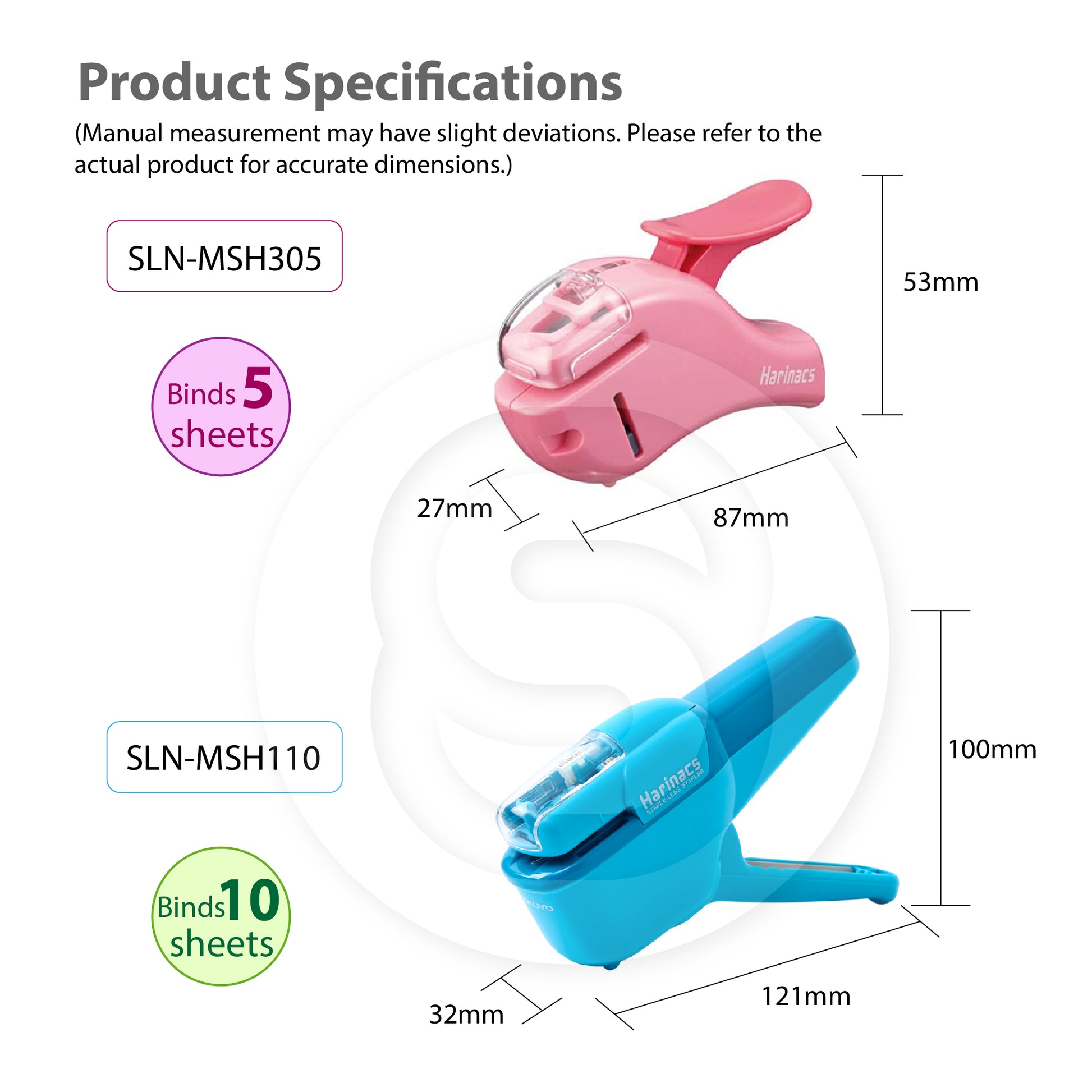 KOKUYO SLN-MSH110 Awards Needle-free stapler Needle-free, labor-saving, environmentally friendly, can nail 10 sheets (large) - CHL-STORE 