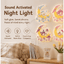 Sanrio Sound Sensor Wall Lamp Sleep Night Light Hello Kitty My Melody Kuromi Cinnamoroll