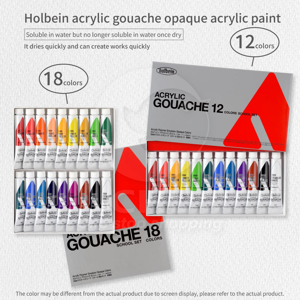 Holbein Pro Acrylic Gouache: Fast-Drying, High-Performance Paint