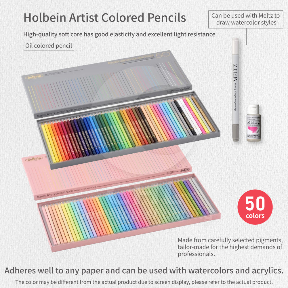Holbein Expert Oil Colored Pencil - Soft Core, Rich Colors