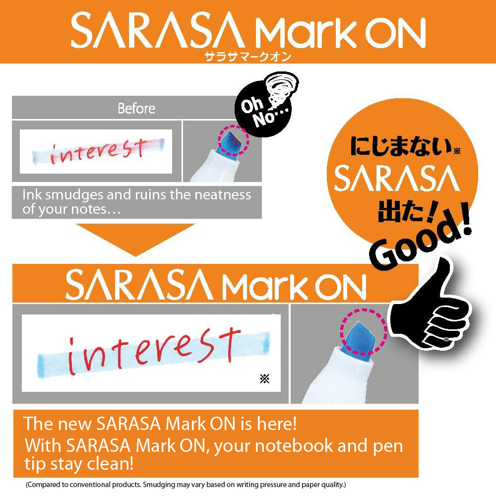 Zebra JJS77 Sarasa Mark على 0.4mm 0.5mm ممانة جل هلام قلم أسود / أزرق / أحمر JJS77 JJ77