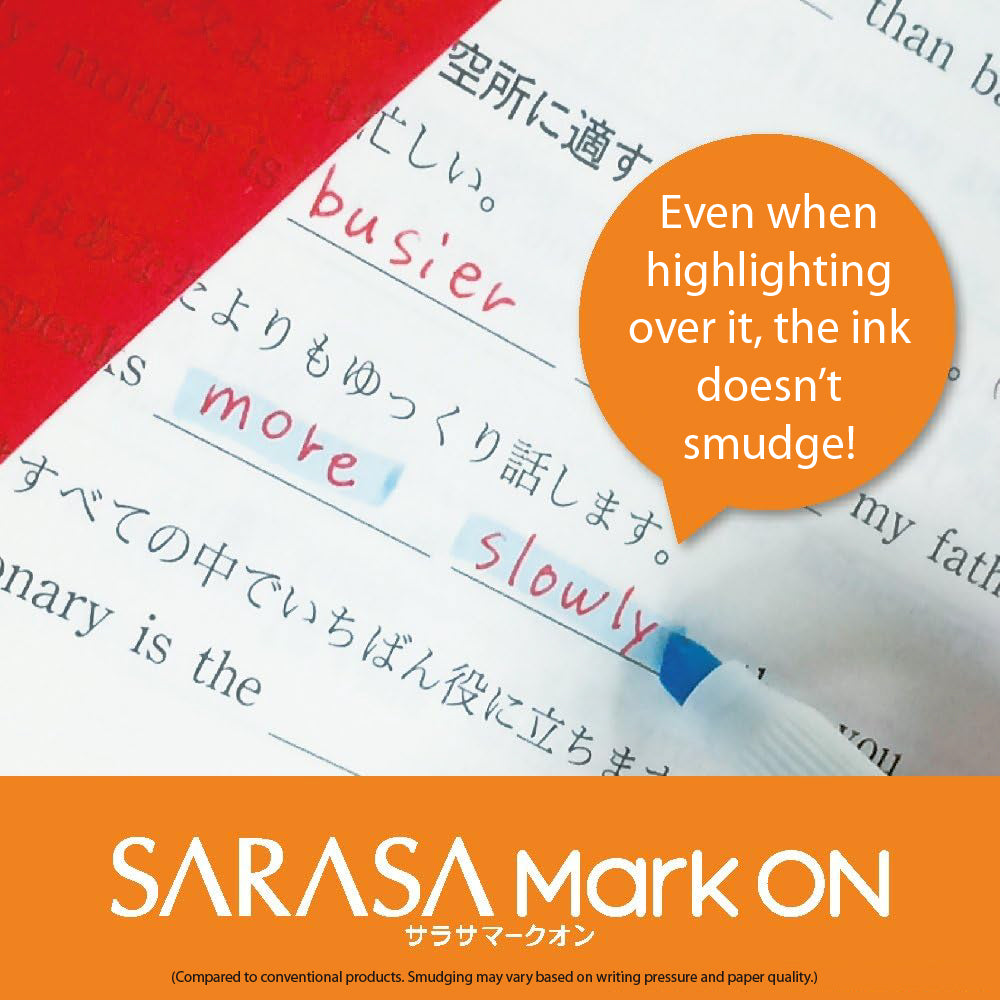 Zebra JJS77 Sarasa Mark على 0.4mm 0.5mm ممانة جل هلام قلم أسود / أزرق / أحمر JJS77 JJ77