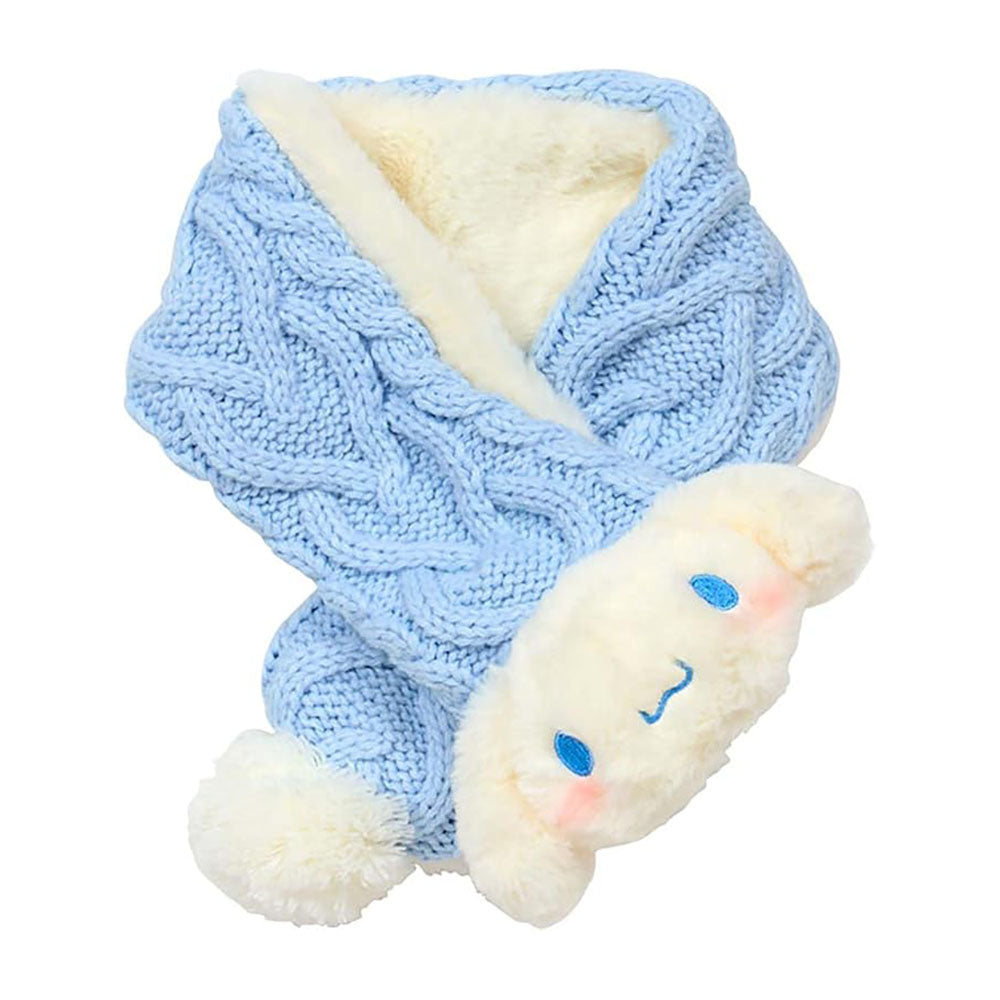 Sanrio Kids Knit Scarf – Soft, Fluffy & Warm Hello Kitty, My Melody, Kuromi, Cinnamoroll, Pochacco