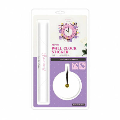 Sanrio Wall Sticker Clock Popular Character Kuromi Seamless Design