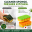 Japanese Antibacterial Ultra-Foam Dish Sponge Duo